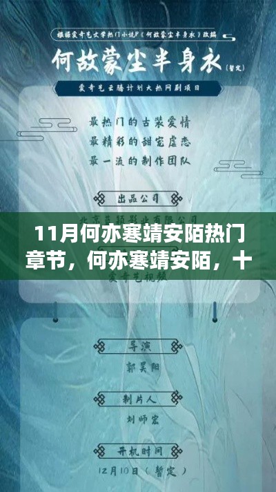 11月热门章节文学回响，何亦寒靖安陌的故事