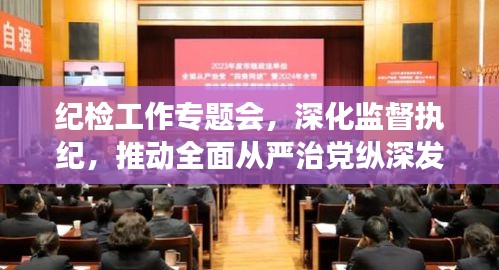 纪检工作专题会，深化监督执纪，推动全面从严治党纵深发展，强化党内监督力度