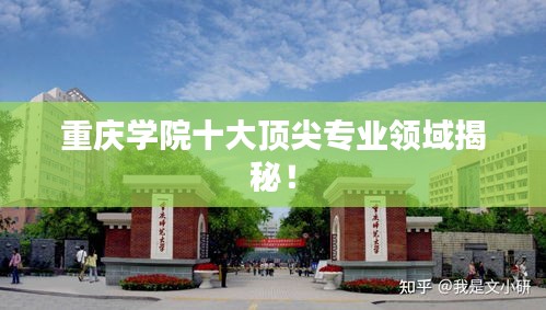 重庆学院十大顶尖专业领域揭秘！
