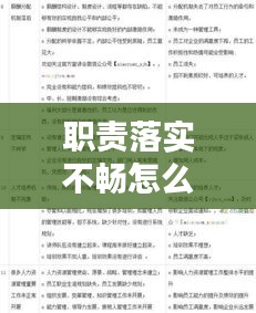 职责落实不畅怎么办？深度解析问题根源与解决策略！